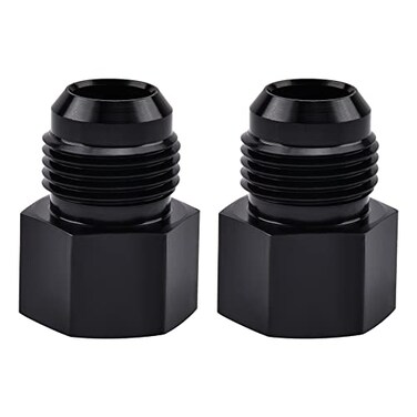 EVIL ENERGY 8AN Male Flare to 18 NPT Female Fitting Adapter Aluminum 2PCS