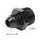 EVIL ENERGY 8AN Male Flare to 34 NPT Fitting Adapter Straight Aluminum Black