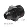 EVIL ENERGY 8AN Male Flare to 34 NPT Fitting Adapter Straight Aluminum Black