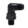 EVIL ENERGY 8AN Male Flare to 38 NPT 90 Degree Swivel Fitting Adapter Aluminum Black