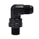 EVIL ENERGY 8AN Male Flare to 38 NPT 90 Degree Swivel Fitting Adapter Aluminum Black