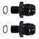 EVIL ENERGY 8AN Male Flare to M12 x 15mm Male Metric Fitting Adapter Aluminium Alloy 2PCS