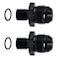 EVIL ENERGY 8AN Male Flare to M12 x 15mm Male Metric Fitting Adapter Aluminium Alloy 2PCS