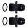 EVIL ENERGY 8AN Male Flare to M20 x 15mm Male Metric Fitting Adapter Aluminium Alloy 2PCS