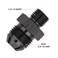 EVIL ENERGY 8AN Male to 1419 BSPP Fitting Adapter Straight Aluminum Black