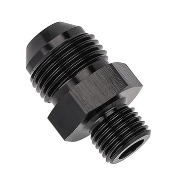 EVIL ENERGY 8AN Male to 1419 BSPP Fitting Adapter Straight Aluminum Black