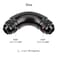 EVIL ENERGY 8AN Male to 8AN Male 90 Degree One Piece Full Flow Swivel Coupler Union Fitting Adapter Aluminum