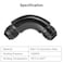 EVIL ENERGY 8AN Male to 8AN Male 90 Degree One Piece Full Flow Swivel Coupler Union Fitting Adapter Aluminum