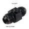 EVIL ENERGY 8AN Male to 8AN Male Flare Union Coupler with 18 NPT Port Fitting Adapter