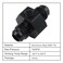 EVIL ENERGY 8AN Male to 8AN Male Flare Union Coupler with 18 NPT Port Fitting Adapter