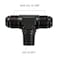 EVIL ENERGY 8AN Tee Male Flare to 38 NPT on Side Branch T Fitting Adapter Aluminum Black
