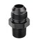 EVIL ENERGY 8AN to 38 BSPT Pipe Fitting Adapter Aluminum Straight Black
