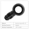 EVIL ENERGY Fuel Banjo Fitting 85mm ID Banjo Hole to 3AN Male Flare Adapter Fitting Aluminum Black