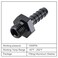 EVIL ENERGY M1215mm Male to 516 Hose Barb Fuel Oil Pump Inlet Straight Fitting Barb Fitting Bare with Aluminium Washer
