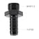 EVIL ENERGY M1815mm Male to 12 Hose Barb Fuel Oil Pump Inlet Straight Fitting Barb Fitting Bare with Aluminium Washer