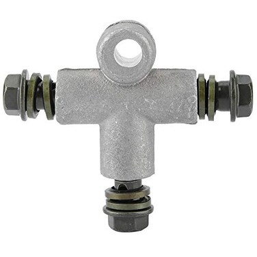 Yctze for brake line 10mm banjo splitter Motorcycle ATV Hydraulic 3 Way Brake Oil Hose Adaptor Oil Fuel Line Fitting Adapter Pipe Coupling Tee 10mm Hose Separator Clamp