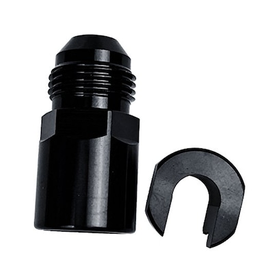 AFATEBOX Fuel Adapter 6AN Male to 516 SAE Quick Disconnect Female Push on EFI Hose Fitting Aluminum Black