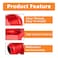 GASHER 2PCS 6AN to 6AN Male Flare Coupler Union Straight Fuel Hose Adapter Fitting Red