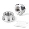 GASHER 2PCS Aluminum Weld On Bung 38 NPT Female Weldable Fuel Tank Fittings