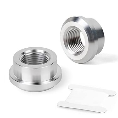 GASHER 2PCS Aluminum Weld On Bung 38 NPT Female Weldable Fuel Tank Fittings