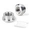 GASHER 2PCS Aluminum Weld On Bung 38 NPT Female Weldable Fuel Tank Fittings