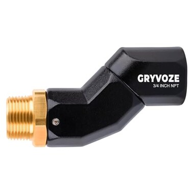 GRYVOZE 34 Inch NPT Fuel Hose Nozzle Swivel Multi Plane 360 Rotating Connector for Fuel Water Diesel Gasoline Kerosene Transfer Pumps Tanks and Nozzles