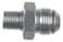 ICT Billet Straight 8AN Flare Male to 14NPT Pipe Adapter Fitting 8 AN Bare Aluminum AN8160804A