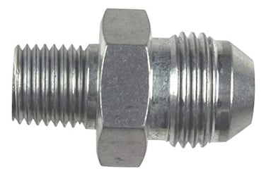 ICT Billet Straight 8AN Flare Male to 14NPT Pipe Adapter Fitting 8 AN Bare Aluminum AN8160804A