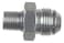 ICT Billet Straight 8AN Flare Male to 14NPT Pipe Adapter Fitting 8 AN Bare Aluminum AN8160804A