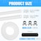 Innconee 1 Set Fuel Pipe Line Hose Clip Kit Compatible with EberspacherWebasto Heaters Tank Diesel Heater Fuel Line Kit Replacement 89031118 with Fuel Line Clips White Diesel Heater Hose