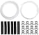 Innconee 1 Set Fuel Pipe Line Hose Clip Kit Compatible with EberspacherWebasto Heaters Tank Diesel Heater Fuel Line Kit Replacement 89031118 with Fuel Line Clips White Diesel Heater Hose