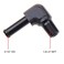 KRD PERFORMANCE 18 NPT Male to 51679mm Hose Barb Push On Fitting Adapter 90 Degree Aluminum Black