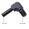 KRD PERFORMANCE 18 NPT Male to 51679mm Hose Barb Push On Fitting Adapter 90 Degree Aluminum Black