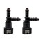KRD PERFORMANCE 516 79mm SAE to 14635mm ID 516 8mm OD Nylon Tubing Fuel Line Quick Release Tee Connector Pack of 2