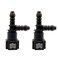KRD PERFORMANCE 516 79mm SAE to 14635mm ID 516 8mm OD Nylon Tubing Fuel Line Quick Release Tee Connector Pack of 2