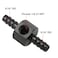 KRD PERFORMANCE 516 Barb to 5168mm Barb with 18 NPT Sensor Gauge Port Hose Tube Fitting Fuel Pressure Take Off Adaptor Aluminum Black