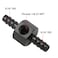 KRD PERFORMANCE 516 Barb to 5168mm Barb with 18 NPT Sensor Gauge Port Hose Tube Fitting Fuel Pressure Take Off Adaptor Aluminum Black