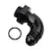 KRD PERFORMANCE 6AN Male Flare to 6AN 6 ORB Oring Boss 90 Degree Full Flow Fitting Adapter Aluminum Black