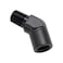 KRD PERFORMANCE Aluminum 18 18 inch NPT Female to Male 45 Degree Elbow Coupler Union Hose Fitting Adapter Black