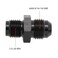 KRD PERFORMANCE Aluminum 6AN AN6 Male Flare to 12 x 20 Male Thread Inverted Seat Adaptor Fittings Inv Flare Connector Black