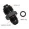 KRD PERFORMANCE Aluminum 6AN Male Flare to M18x15 O Ring Seal Power Steering Adapter Fitting Connector Black