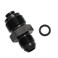 KRD PERFORMANCE Aluminum 6AN Male Flare to M18x15 O Ring Seal Power Steering Adapter Fitting Connector Black