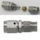 KRD PERFORMANCE Stainless Steel Straight Brake Clutch Fitting 3AN 38 x 24 Swivel Female Thread to AN3 PTFE Braided Hose End For Teflon Hose