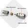 KRD PERFORMANCE Stainless Steel Straight Brake Clutch Fitting 3AN 38 x 24 Swivel Female Thread to AN3 PTFE Braided Hose End For Teflon Hose