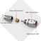 KRD PERFORMANCE Stainless Steel Straight Brake Clutch Fitting 3AN 38 x 24 Swivel Female Thread to AN3 PTFE Braided Hose End For Teflon Hose