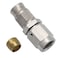 KRD PERFORMANCE Stainless Steel Straight Brake Clutch Fitting 3AN 38 x 24 Swivel Female Thread to AN3 PTFE Braided Hose End For Teflon Hose