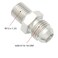 KRD PERFORMANCE Straight Stainless Steel Male Flare 6AN to Male M12x125 Metric Thread Fuel Fitting Adapter