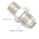 KRD PERFORMANCE Straight Stainless Steel Male Flare 6AN to Male M12x125 Metric Thread Fuel Fitting Adapter