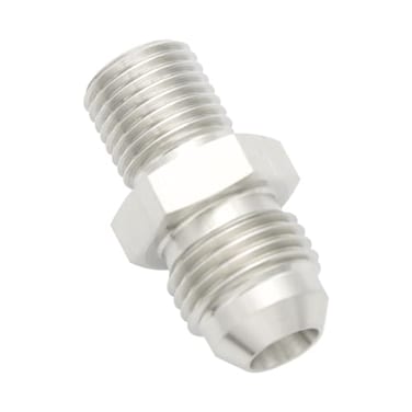 KRD PERFORMANCE Straight Stainless Steel Male Flare 6AN to Male M12x125 Metric Thread Fuel Fitting Adapter