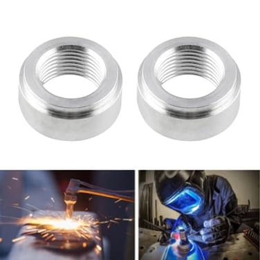 LisylineAuto 38 NPT Female Weld On Bung Aluminum Bung Pipe Thread Pipe Weldable Fitting Adapter Car AccessoriesUse With Fuel Oil Gas and Water